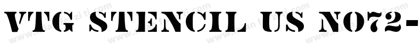 Vtg Stencil US No72字体转换